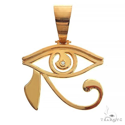 Custom Made Eye Of Horus Gold Plated Pendant 66706 - Image 1