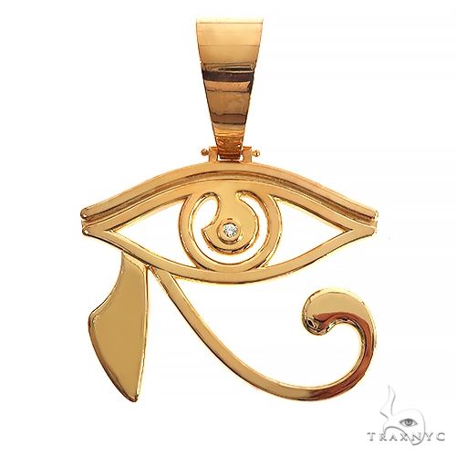 Custom Made Eye Of Horus Gold Plated Pendant 66706 - Image 1