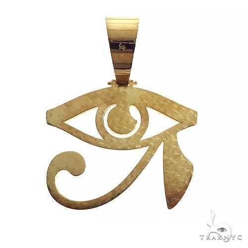Custom Made Eye Of Horus Gold Plated Pendant 66706 - Image 3