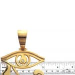 Custom Made Eye Of Horus Gold Plated Pendant 66706 - Image 5