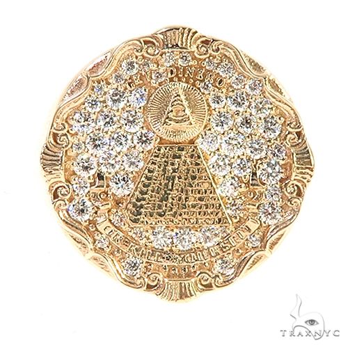 Custom Made 'Eye of Providence' Diamond Ring 67186 - Image 2