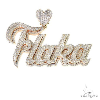 Custom Made 'FLAKA' Diamond Name Pendant 67079 - Image 1