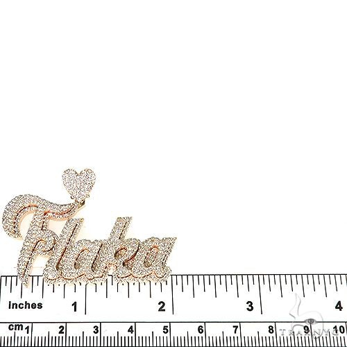 Custom Made 'FLAKA' Diamond Name Pendant 67079 - Image 6