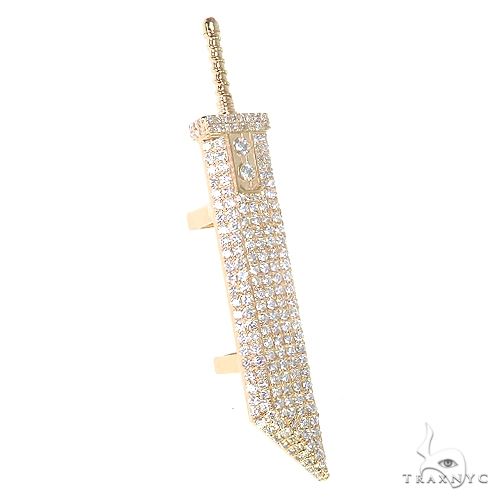Custom Made Fantasy Cloud Sword Diamond Pendant 67091 - Image 2