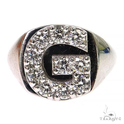Custom Made 'G' Pinky ring 68475 - Image 1