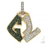 Custom Made 'GL' Diamond Pendant 66341 - Image 1