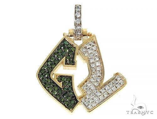 Custom Made 'GL' Diamond Pendant 66341 - Image 1