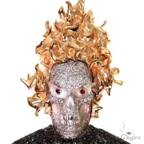 Custom Made Ghost Rider Diamond Pendant 67613 - Image 3