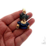 Custom Made Goku Anime Manga Character Solid Gold Pendant 64568 - Image 6