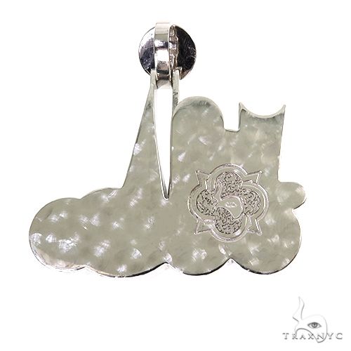 Custom Made Graffiti Bubble Style Diamond Pendant 67569 - Image 4