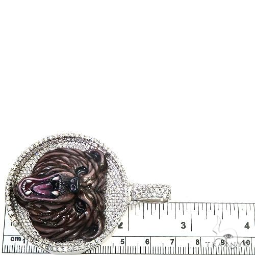 Custom Made Grizzly Bear Diamond Pendant 66845 - Image 6