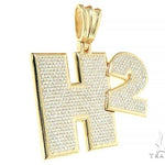 Custom Made H2 Diamond Pendant 65858 - Image 2