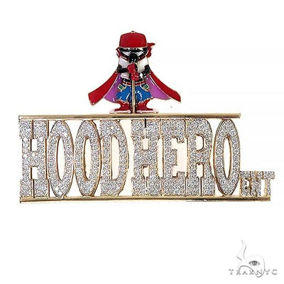 Custom Made Hood Hero Ent. Diamond Pendant 66692 - Image 1
