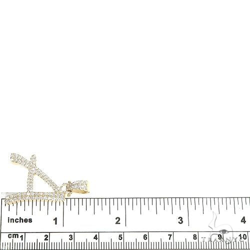 Custom Made Initial 'A' Diamond Pendant 66577 - Image 6