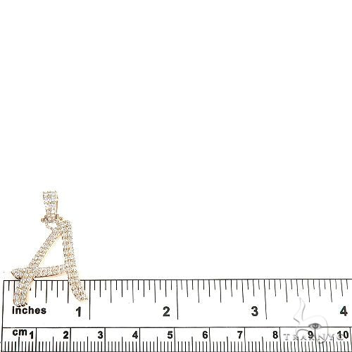 Custom Made Initial 'A' Diamond Pendant 66577 - Image 5