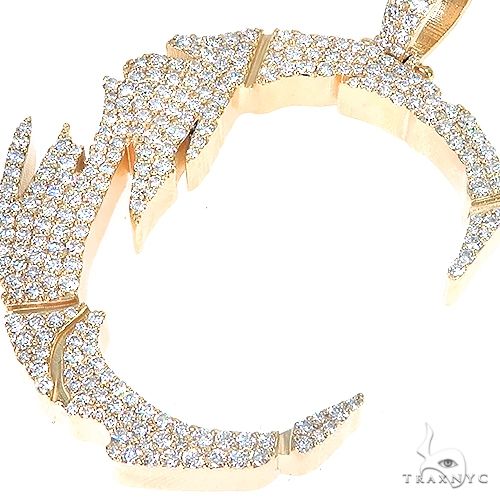 Custom Made Initial 'C' Diamond Pendant 67063 - Image 4