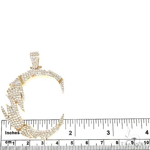 Custom Made Initial 'C' Diamond Pendant 67063 - Image 6