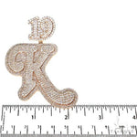 Custom Made Initial Diamond Pendant 67525 - Image 5