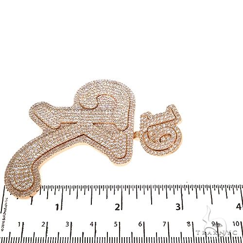 Custom Made Initial Diamond Pendant 67525 - Image 6