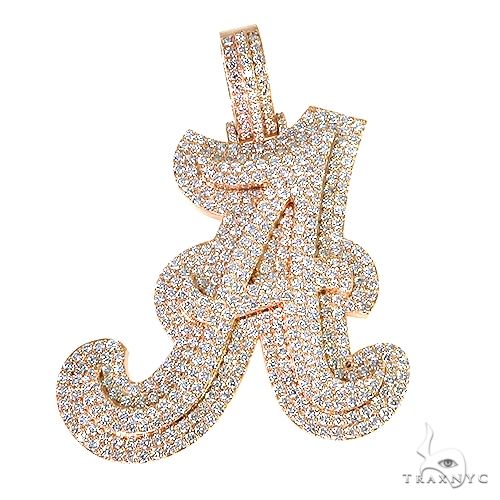 Custom Made Initial Diamond Pendant 67716 - Image 1