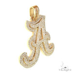 Custom Made Initial Diamond Pendant 67716 - Image 2