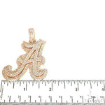 Custom Made Initial Diamond Pendant 67716 - Image 5