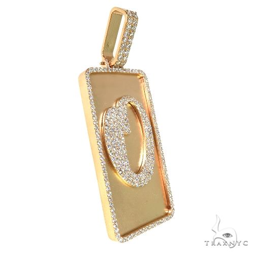 Custom Made Initial Diamond Pendant 67787 - Image 2