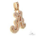 Custom Made Initial Diamond Pendant 67860 - Image 2