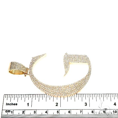 Custom Made Initial 'G' Diamond Pendant 67183 - Image 6