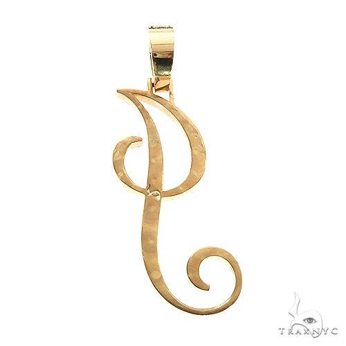 Custom Made Initial 'J' Diamond Pendant 67344 - Image 4