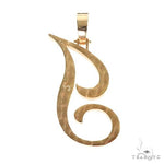 Custom Made Initial 'J' Diamond Pendant 67345 - Image 4