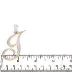 Custom Made Initial 'J' Diamond Pendant 67345 - Image 5