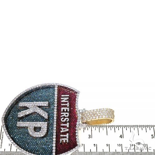 Custom Made InterState Diamond 'KP' Pendant 67467 - Image 5