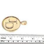 Custom Made 'JD' Round Diamond Pendant 67097 - Image 4