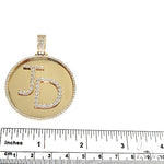 Custom Made 'JD' Round Diamond Pendant 67097 - Image 5