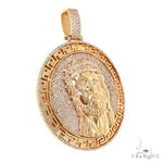 Custom Made Jesus Head Diamond Pendant 67612 - Image 2