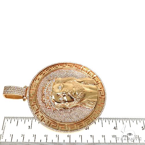 Custom Made Jesus Head Diamond Pendant 67612 - Image 7