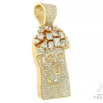 Custom Made Jesus Head With Big Diamonds on The Crown 66014 - Image 2