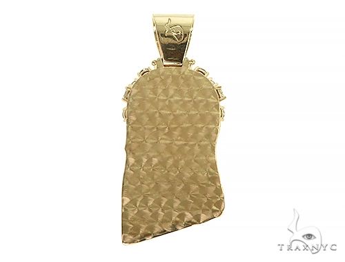 Custom Made Jesus Head With Big Diamonds on The Crown 66014 - Image 3