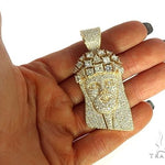 Custom Made Jesus Head With Big Diamonds on The Crown 66014 - Image 6