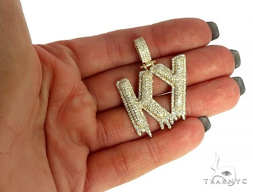 Custom Made KY Drip Diamond Pendant 66062 - Image 5