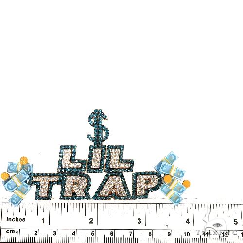 Custom Made 'LIL TRAP' Diamond Pendant 67181 - Image 6