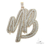 Custom Made 'MB' Diamond Pendant 67788 - Image 1