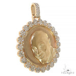 Custom Made Memorial Diamond Frame Pendant 67989 - Image 2