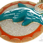 Custom Made Miami Dolphins Diamond Pendant 66304 - Image 4