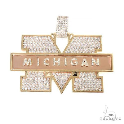 Custom Made 'Michigan' Diamond Pendant 67212 - Image 1