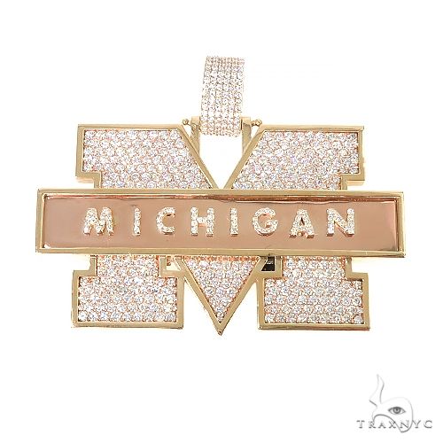 Custom Made 'Michigan' Diamond Pendant 67212 - Image 1