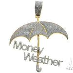 Custom Made Money Weather Umbrella Diamond Pendant 63882 - Image 1
