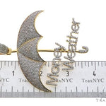 Custom Made Money Weather Umbrella Diamond Pendant 63882 - Image 6