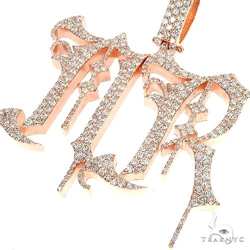 Custom Made Monogram Diamond Pendant 67117 - Image 3